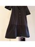 Jazmin Chebar Jeans Solid Black Blazer Size 3 - photo 5