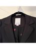 Jazmin Chebar Jeans Solid Black Blazer Size 3 - photo 3