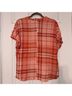 Harve Benard 100% Rayon Plaid Multi Color Short Sleeve Button-Down Shirt Size M - photo 9