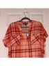Harve Benard 100% Rayon Plaid Multi Color Short Sleeve Button-Down Shirt Size M - photo 5