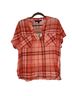 Harve Benard 100% Rayon Plaid Multi Color Short Sleeve Button-Down Shirt Size M - photo 1