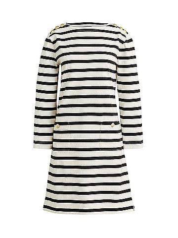 J.Crew Cloth shirt-dress with gold buttons Casual Dress (view 1)