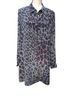 Equipment 100% Silk Animal Print Gray Red Black Long Sleeve Button-Down Shirt Size L - photo 1