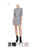 Alice + Olivia Silver Cocktail Dress Size 4 - photo 11