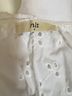 NLT 100% Cotton 100% Polyester White Short Sleeve Blouse Size S - photo 3