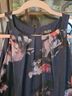 SLNY 100% Polyester Floral Multi Color Blue Cocktail Dress Size 14 - photo 4