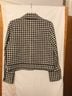 Sézane Checkered-gingham Black White Jacket Size 4 - photo 3
