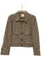 Sézane Checkered-gingham Black White Jacket Size 4 - photo 2
