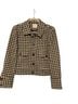 Sézane Checkered-gingham Black White Jacket Size 4 - photo 1