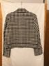Sézane Checkered-gingham Black White Jacket Size 4 - photo 4