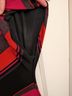 Lesley Evers Stripes Black Pink Orange Casual Dress Size S - photo 6