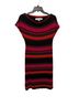 Lesley Evers Stripes Black Pink Orange Casual Dress Size S - photo 1