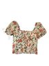 1.State 100% Polyester Floral Multi Color Short Sleeve Top Size XS - photo 2