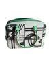 Canvas Black Green Ivory Leather Tote One size - photo 1