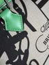 Canvas Black Green Ivory Leather Tote One size - photo 6