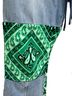 ETRO 100% Cotton Paisley Blue Green Casual Pants Size 26 waist - photo 4