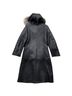Leader 100% Lambskin Solid Black Coat Size 6 - photo 2
