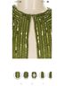 Naeem Khan Chevron-herringbone Green Jacket Size M - photo 7