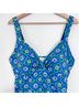 Boden Floral Blue Green Swimsuit Top Size 16 - photo 4