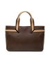 Gucci 100% Leather Brown Leather Web Handbag One size - photo 1