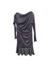 Talbot Runhof Solid Blue Silver Cocktail Dress Size 14 - photo 1