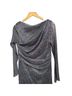 Talbot Runhof Solid Blue Silver Cocktail Dress Size 14 - photo 5