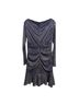 Talbot Runhof Solid Blue Silver Cocktail Dress Size 14 - photo 2