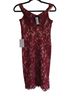 Lulus 100% Polyester 63% Rayon 32% Nylon 5% Spandex Floral Red Cocktail Dress Size S - photo 2