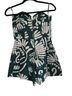 H&M 70% Cotton 30% Polyester 100% Polyester Floral Green White Romper Size 6 - photo 2