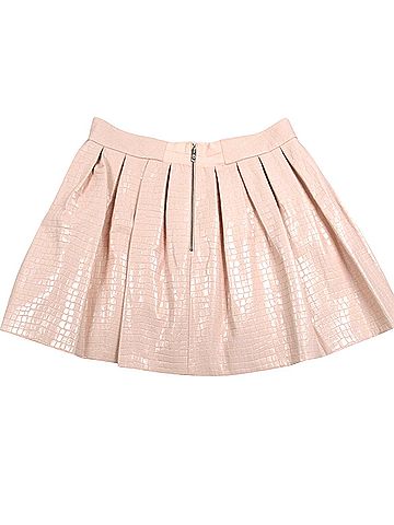 Alice + Olivia Faux Leather Skirt (view 2)