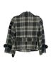 Juicy Couture 45% Wool 30% Acrylic 12% Polyamide 8% Polyester 5% Other 100% Acetate Plaid Black Gray Jacket Size 2 - photo 2