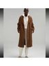 Lululemon Athletica 100% Wool Brown Coat Size 14 - photo 4