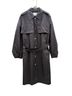 Coach Solid Black Trenchcoat Size XL - photo 1