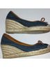 Coach Blue Brown Wedges Size 6 - photo 3