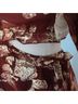 Altar'd State Floral Red Gold Cocktail Dress Size M - photo 16