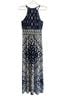 London Times Floral Blue White Casual Dress Size 6 - photo 2