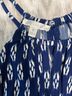 London Times Floral Blue White Casual Dress Size 6 - photo 3