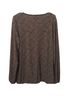 Michael Kors Print Brown Multi Color Long Sleeve Blouse Size M - photo 2