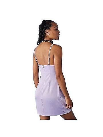 Urban Outfitters Mallory Cowl Slip Mini Dress Casual Dress (view 2)