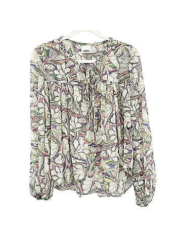 Isabel Marant Ametissa Blouse Top Long Sleeve Silk Top (view 1)