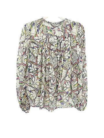 Isabel Marant Ametissa Blouse Top Long Sleeve Silk Top (view 2)
