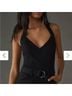 Paige Black Silver Jumpsuit Size 6 - photo 5