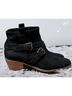 Cole Haan 100% Suede Black Ankle Boots Size 8 1/2 - photo 3
