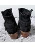 Cole Haan 100% Suede Black Ankle Boots Size 8 1/2 - photo 5