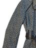 Sandro 74% Polyester 24% Viscose 2% Elastane 100% Polyester Animal Print Black Gray Jacket Size M - photo 2