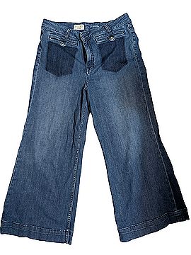 Pilcro by Anthropologie reworked high rise crop Jeans (view 2)