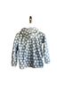 Hanna Andersson 100% Recycled Polyester Polka Dots Blue White Jacket Size 10 - photo 2