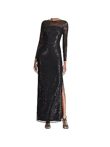 Lauren by Ralph Lauren Column Maxi Cocktail Dress (view 1)