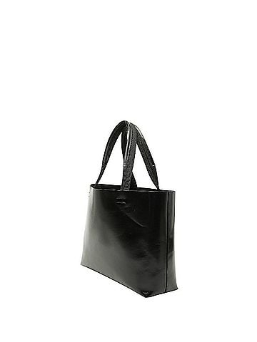 Prada Prada Logo Tote Bag Handbag Black Leather Women's PRADA (view 2)