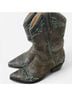 Old Gringo 100% Leather Gold Brown Teal Boots Size 8 - photo 4